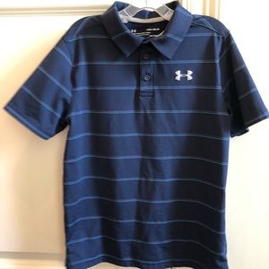 Under Armour Striped Polo Shirt size Medium